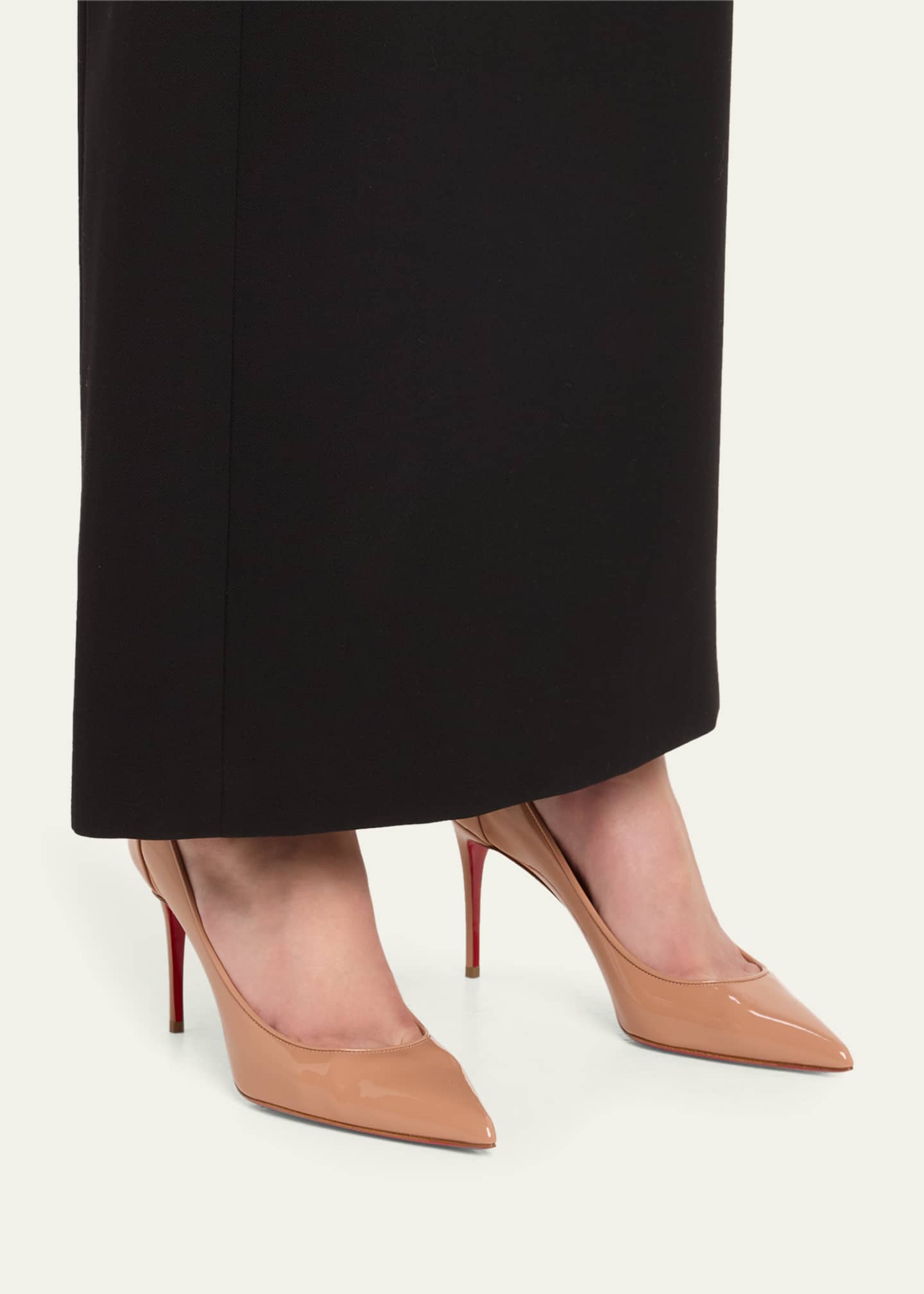 Christian Louboutin Sporty Kate Patent Red Sole Pumps Image 2 of 6