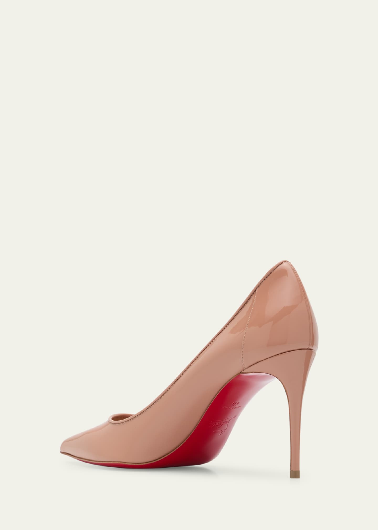 Christian Louboutin Sporty Kate Patent Red Sole Pumps Image 4 of 6