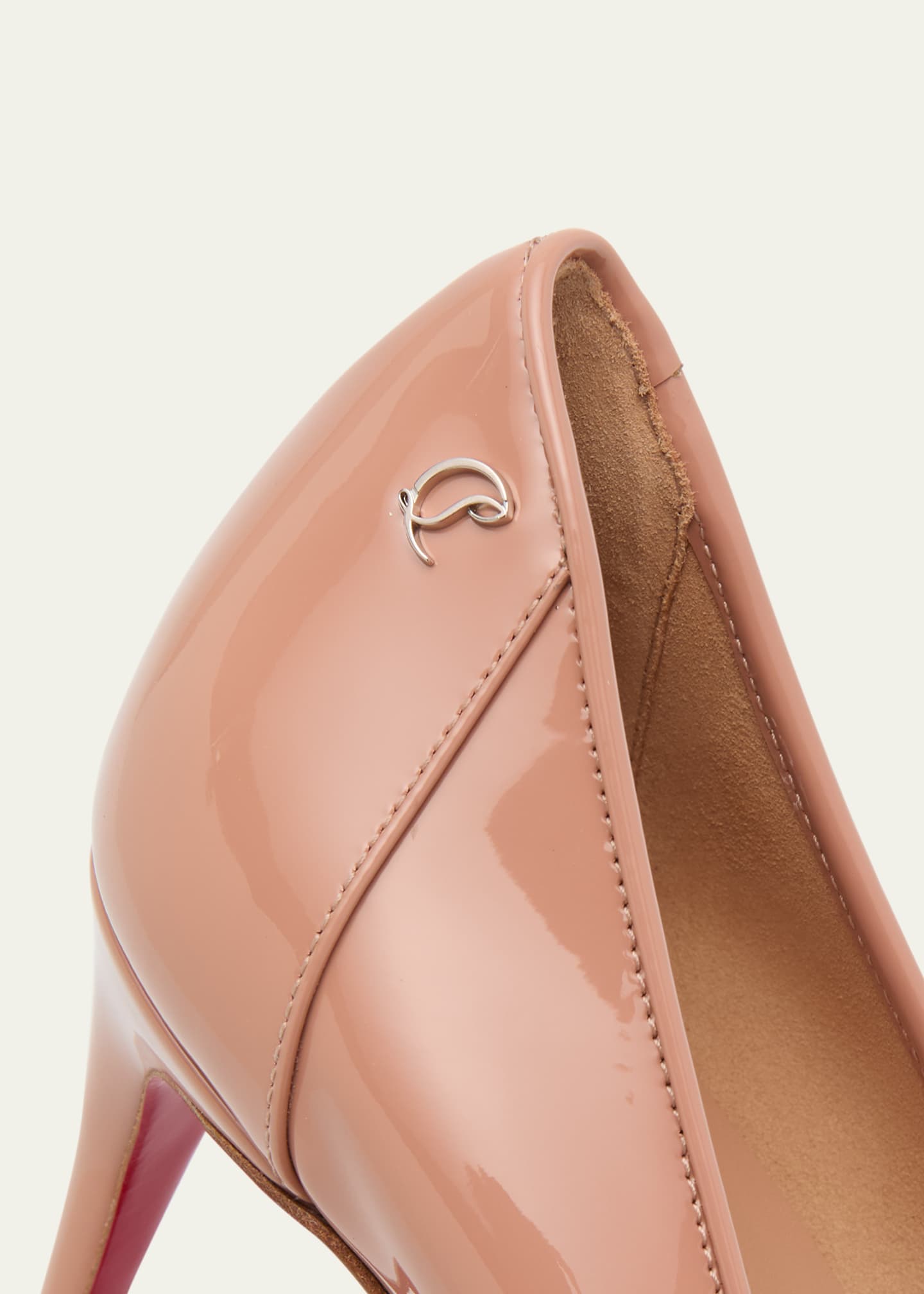 Christian Louboutin Sporty Kate Patent Red Sole Pumps Image 5 of 6