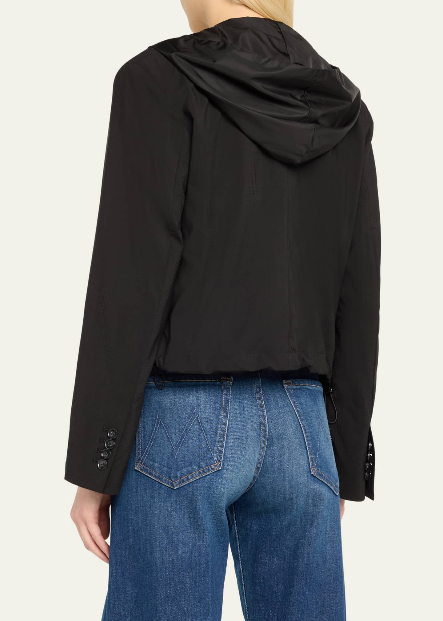 WE-AR4 The Cropped Hooded Blazer Image 3 of 5