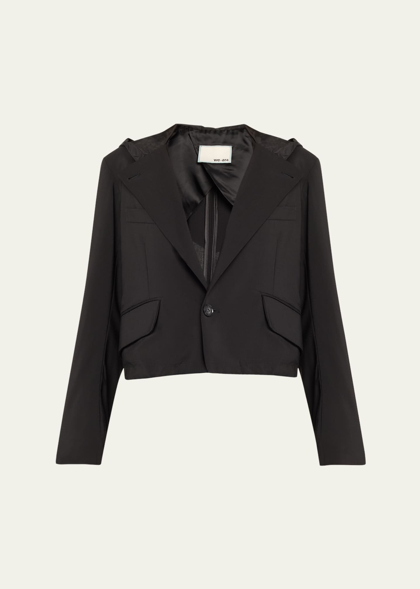 WE-AR4 The Cropped Hooded Blazer Image 1 of 5