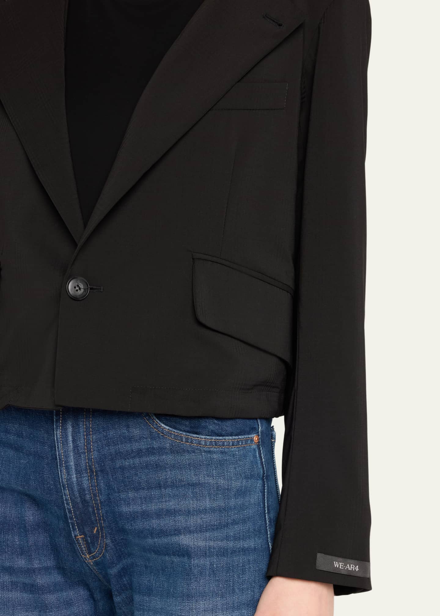 WE-AR4 The Cropped Hooded Blazer Image 5 of 5