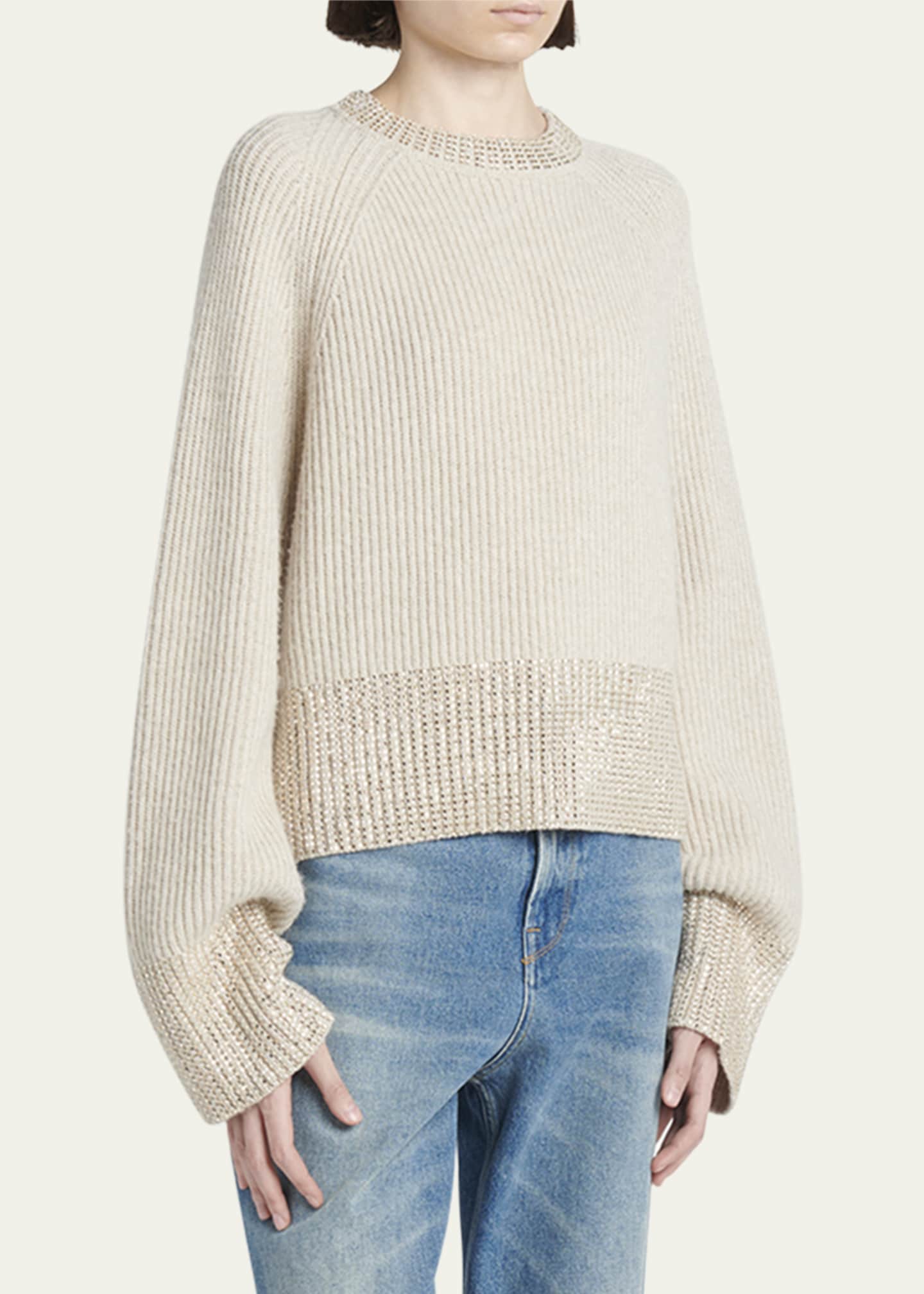 Golden Goose Journey Embroidered Crewneck Sweater Image 4 of 5