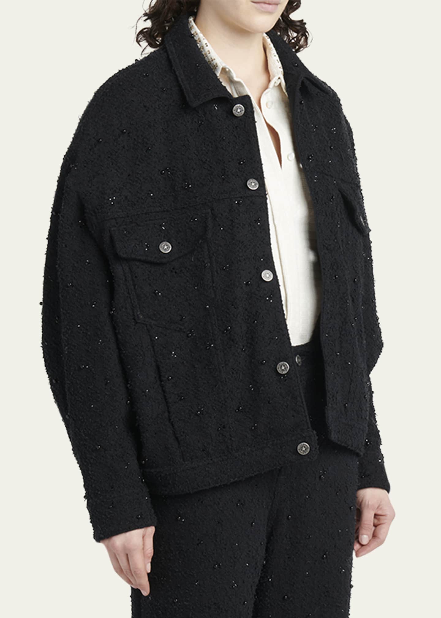 Golden Goose Journey Embellished Denim Jacket Image 4 of 5