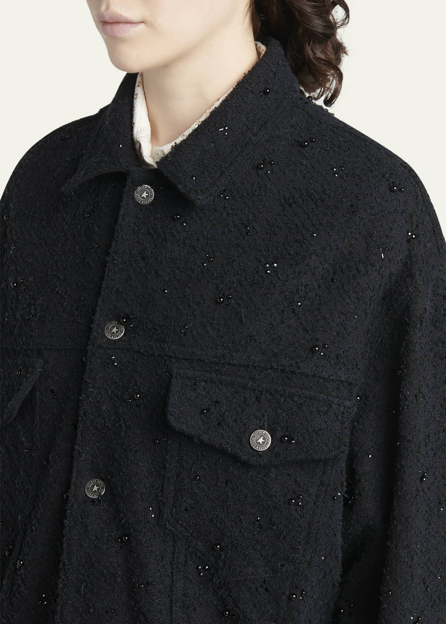 Golden Goose Journey Embellished Denim Jacket Image 5 of 5