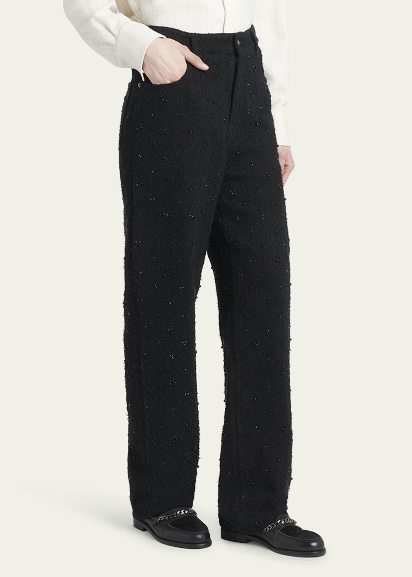 Golden Goose Journey Kim Embellished Straight-Leg Jeans Image 4 of 5