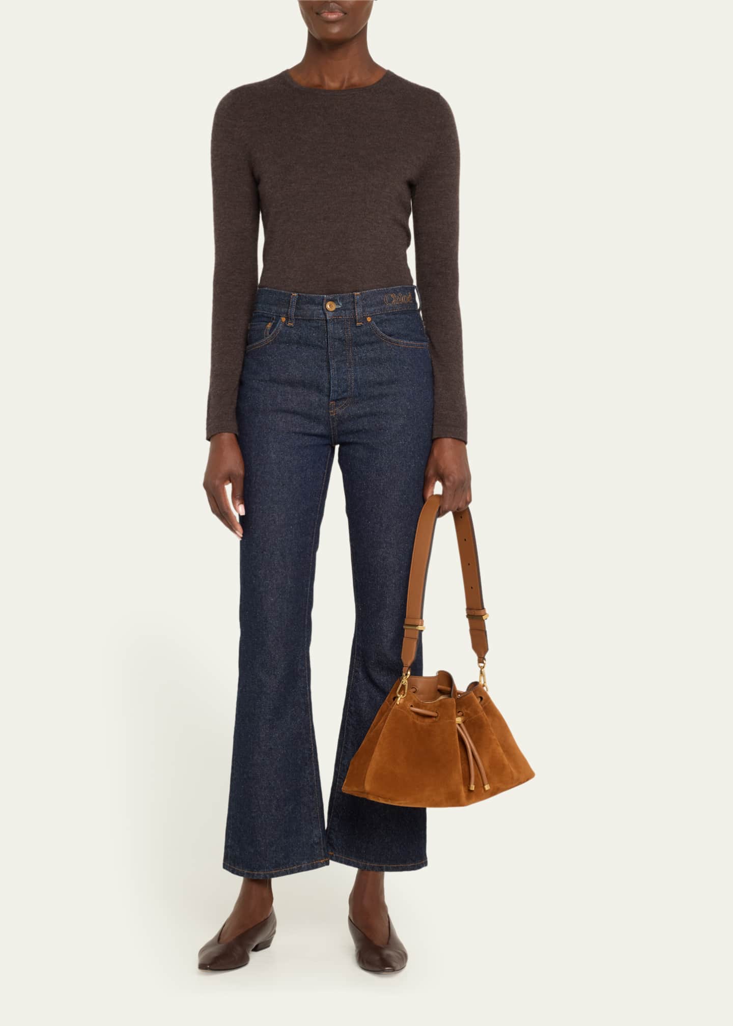 Jimmy Choo The Cinch Suede Shoulder Bag Image 5 of 5