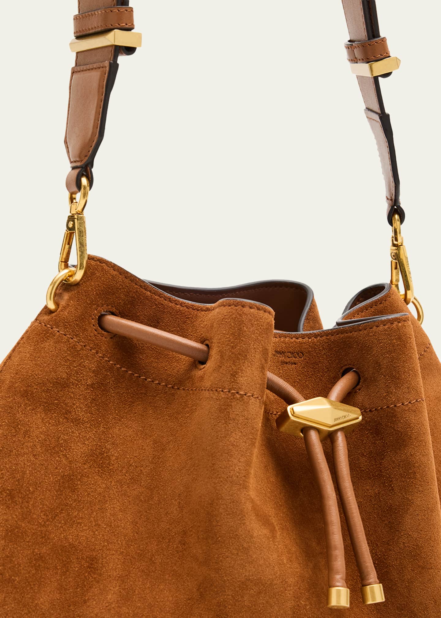 Jimmy Choo The Cinch Suede Shoulder Bag - Bergdorf Goodman