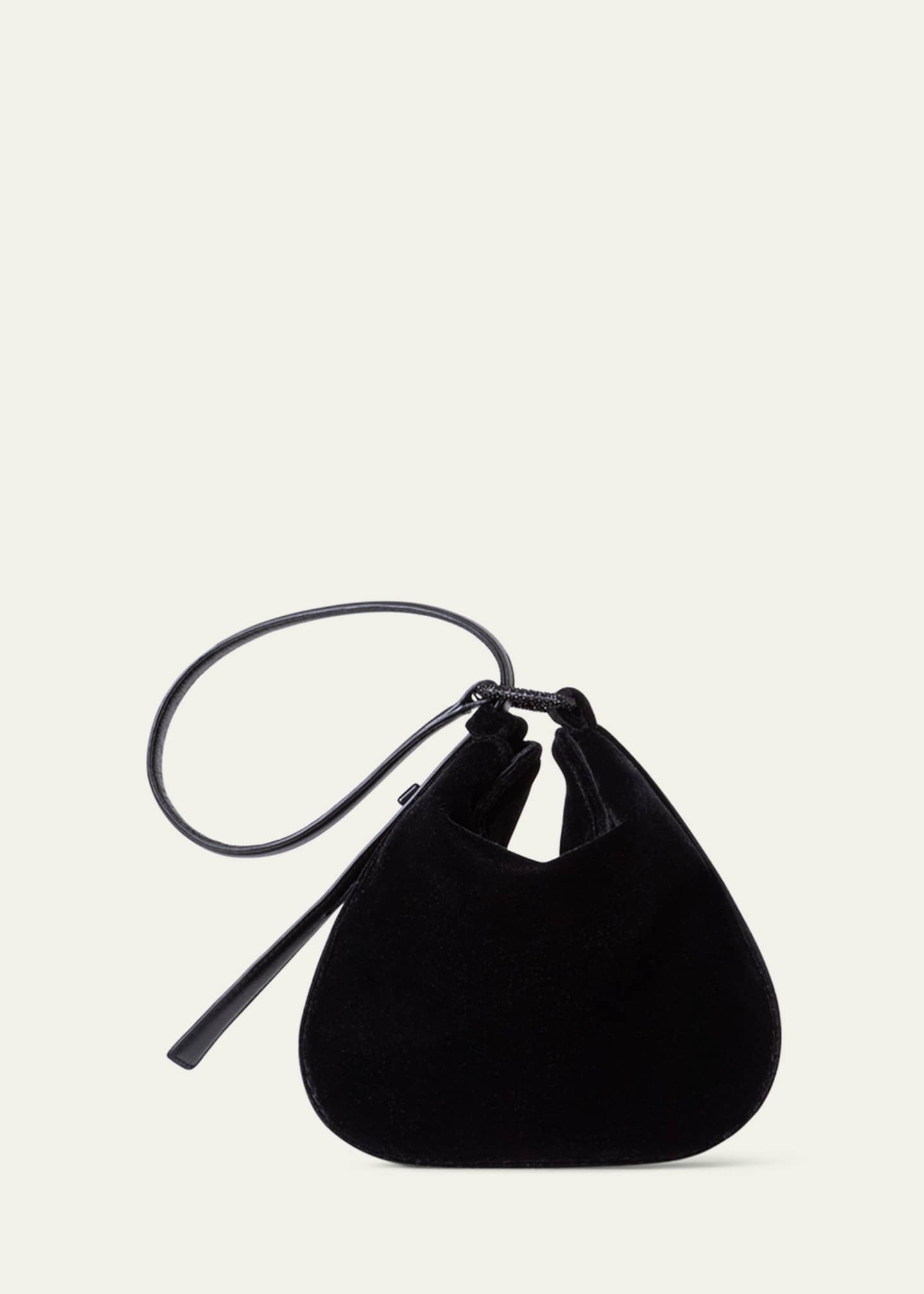 Akris Anna Mini Velvet Hobo Bag Image 2 of 3