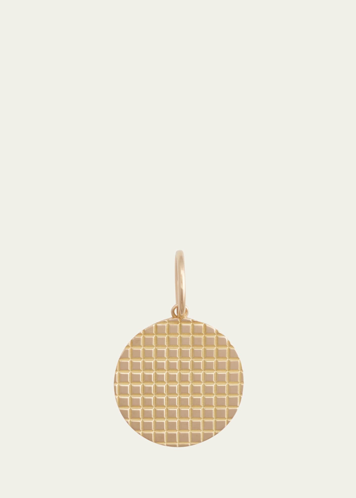Sherman Field, 1967 18K Gold Medium Circle Pyramid Medallion Pendant Image 1 of 2