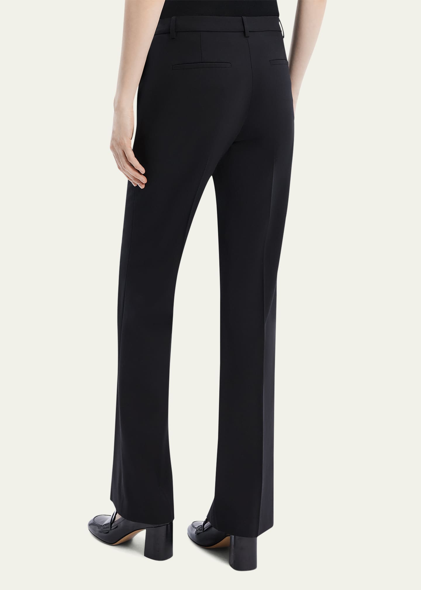 Theory Traceable Wool Slim Straight-Leg Trousers Image 3 of 5