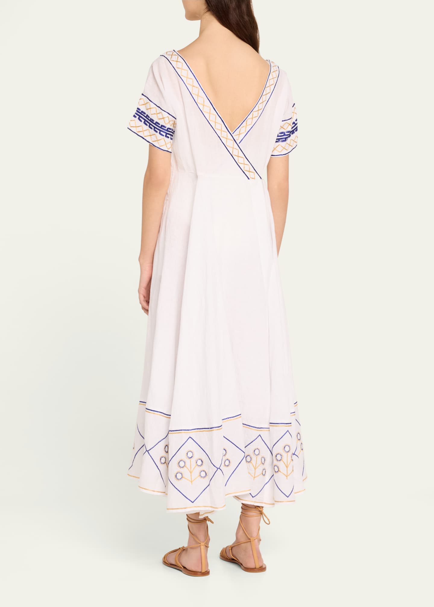 Thierry Colson Allegria Short-Sleeve Midi Dress Image 3 of 5