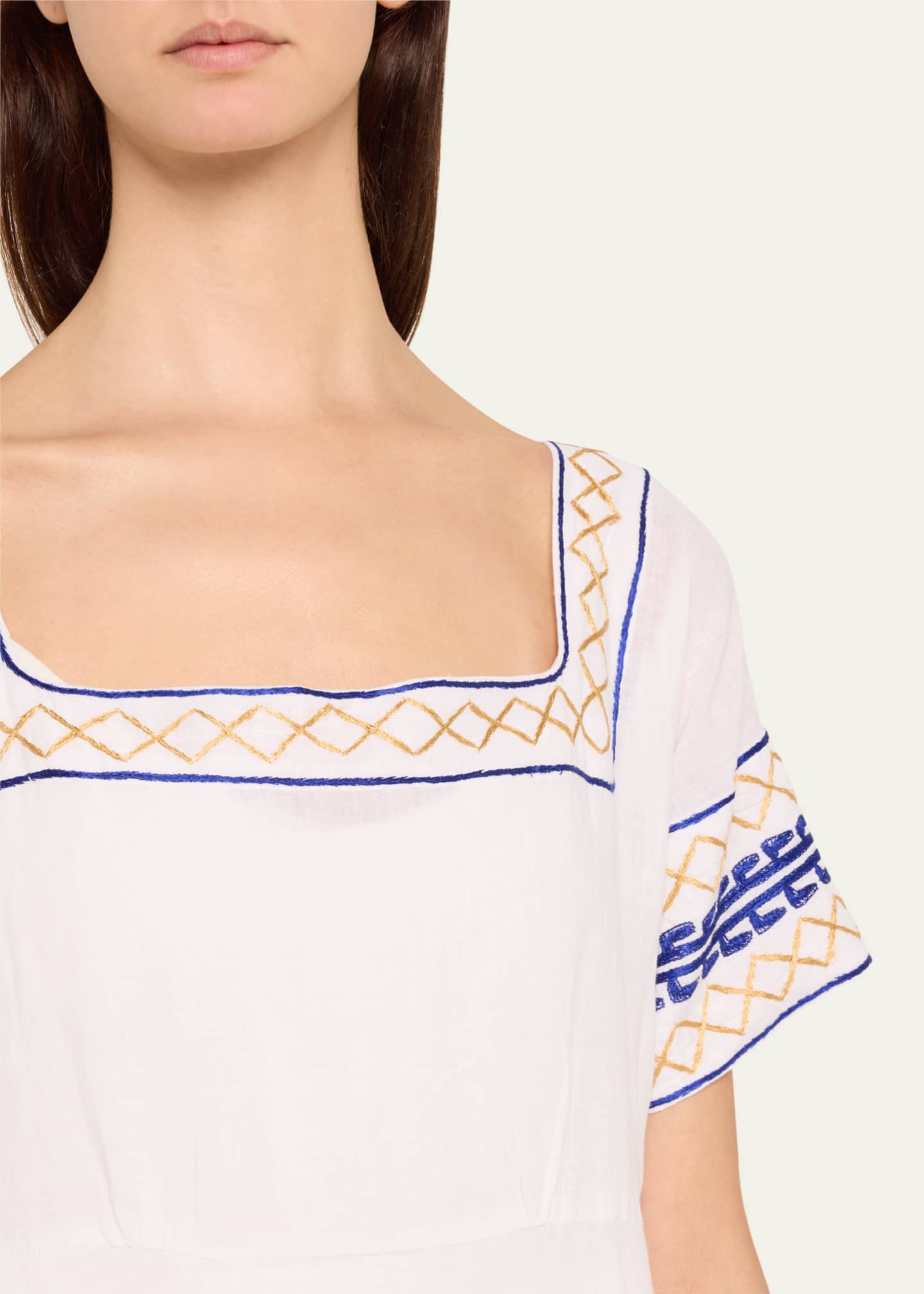 Thierry Colson Allegria Short-Sleeve Midi Dress Image 5 of 5