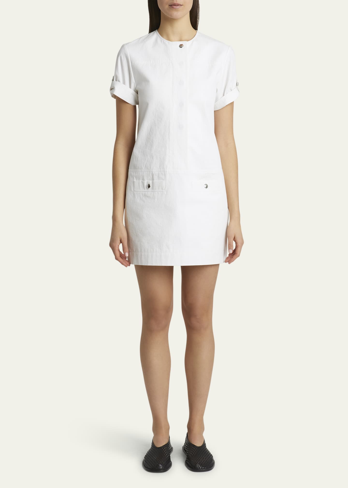 Proenza Schouler White Label Watson Snap Mini Dress Image 2 of 5