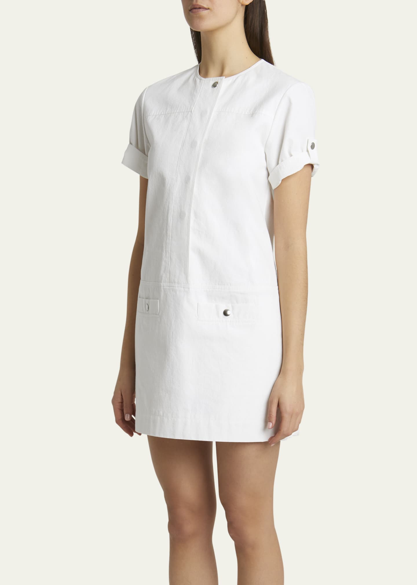 Proenza Schouler White Label Watson Snap Mini Dress Image 4 of 5