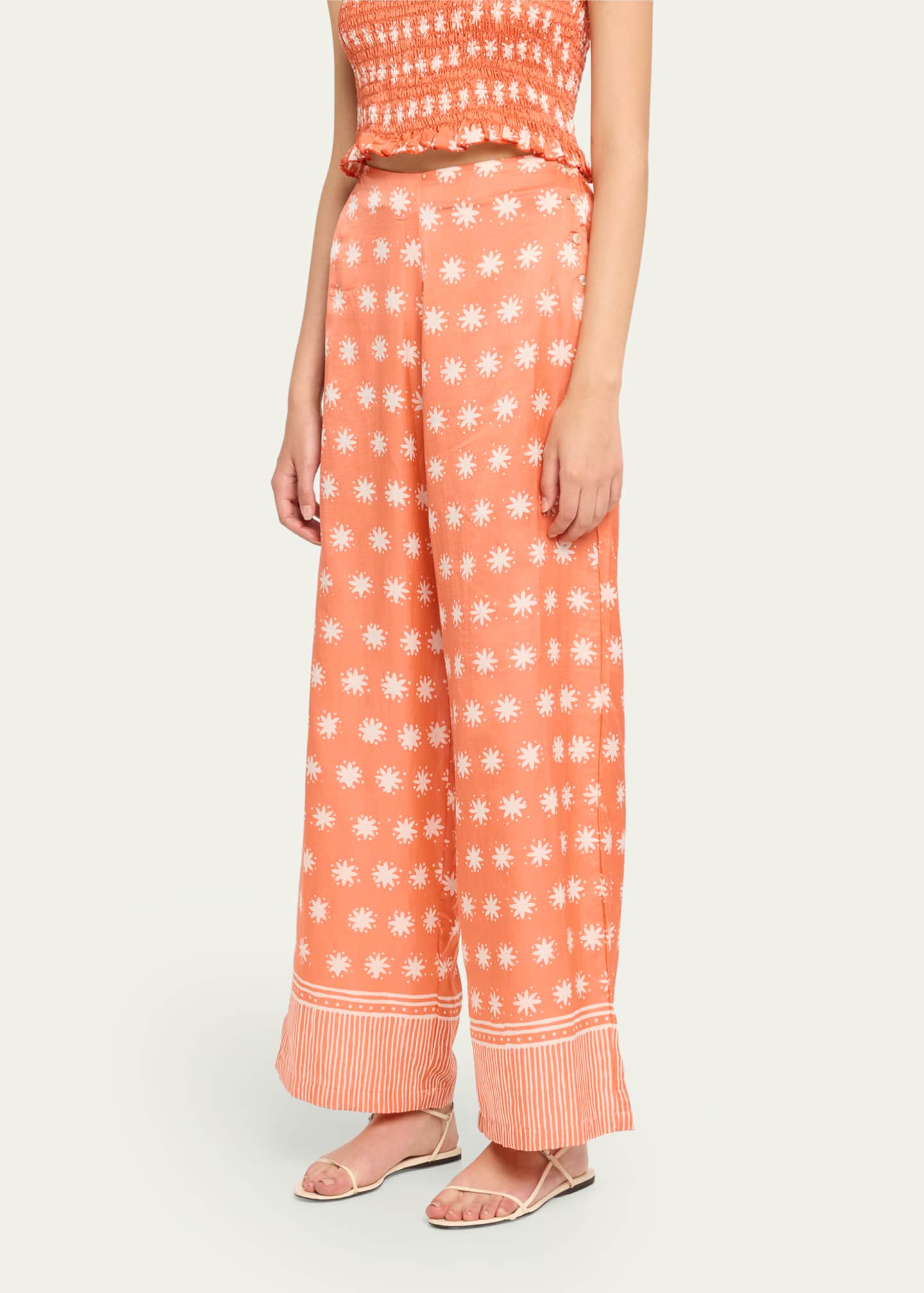 Cloe Cassandro The Coco Silk Palazzo Pants Image 4 of 5