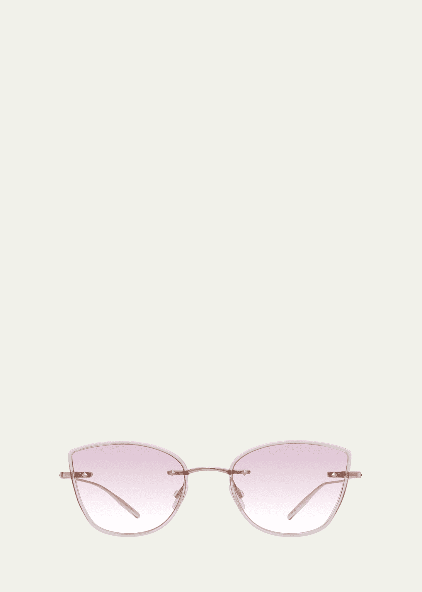 Barton Perreira Brandy Rose Gold Titanium Cat-Eye Sunglasses