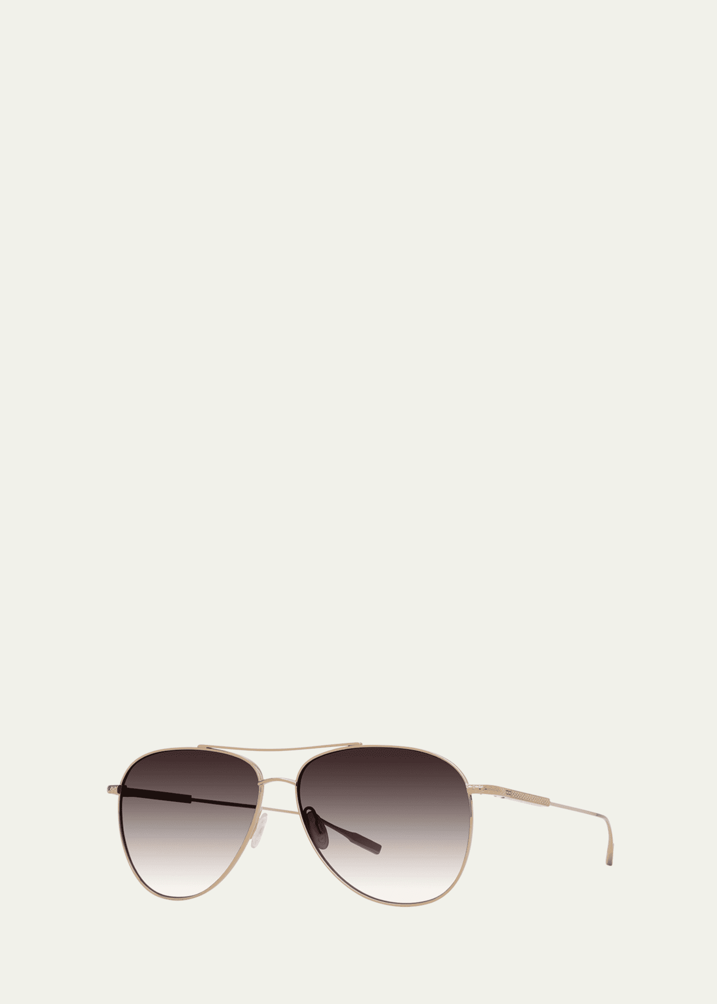 Barton Perreira Trask Golden Titanium Aviator Sunglasses Image 2 of 3
