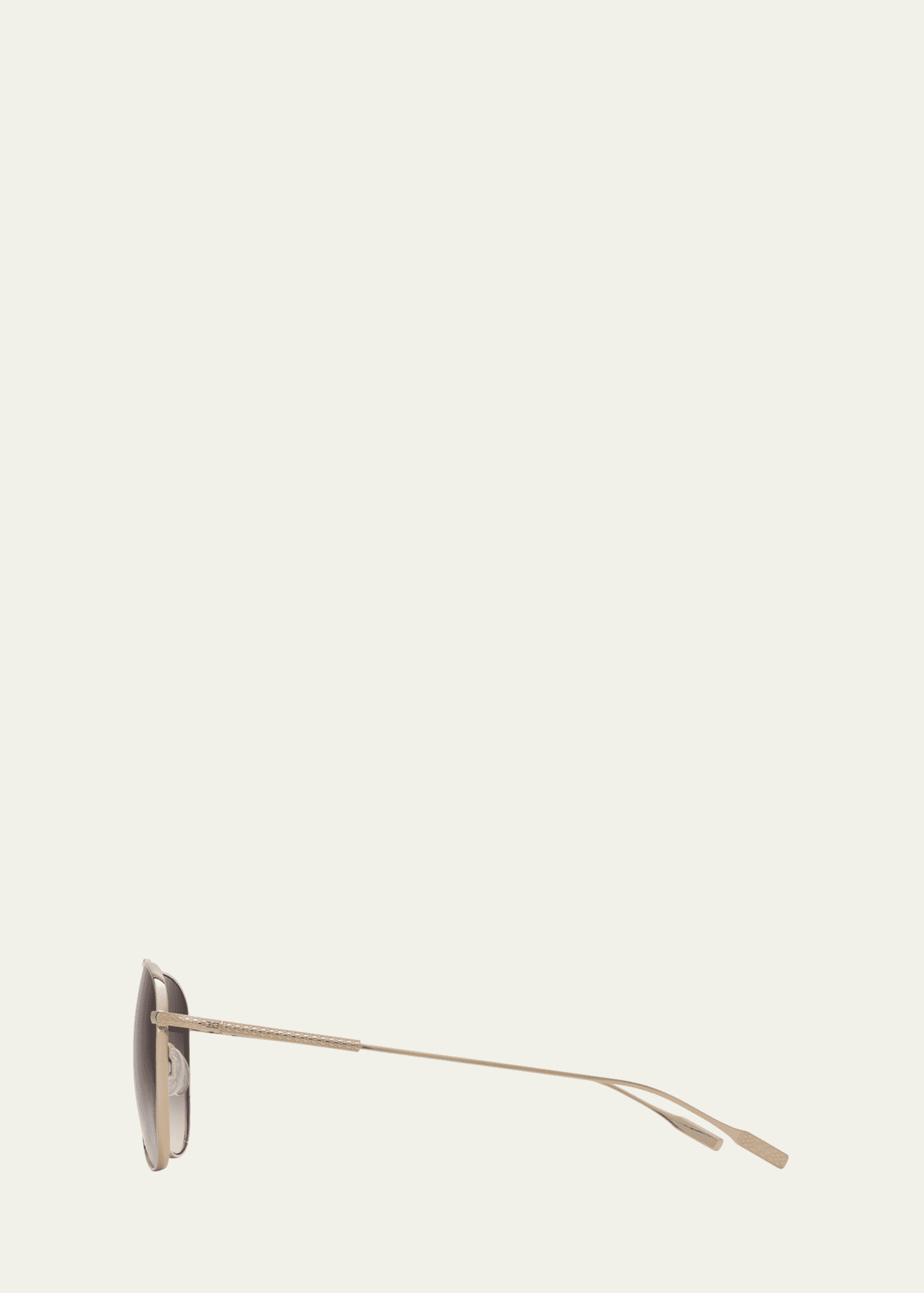 Barton Perreira Trask Golden Titanium Aviator Sunglasses Image 3 of 3