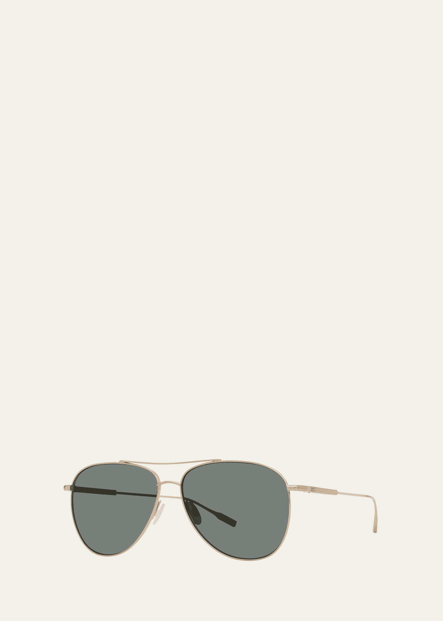 Barton Perreira Trask Polarized Titanium Aviator Sunglasses Image 2 of 3