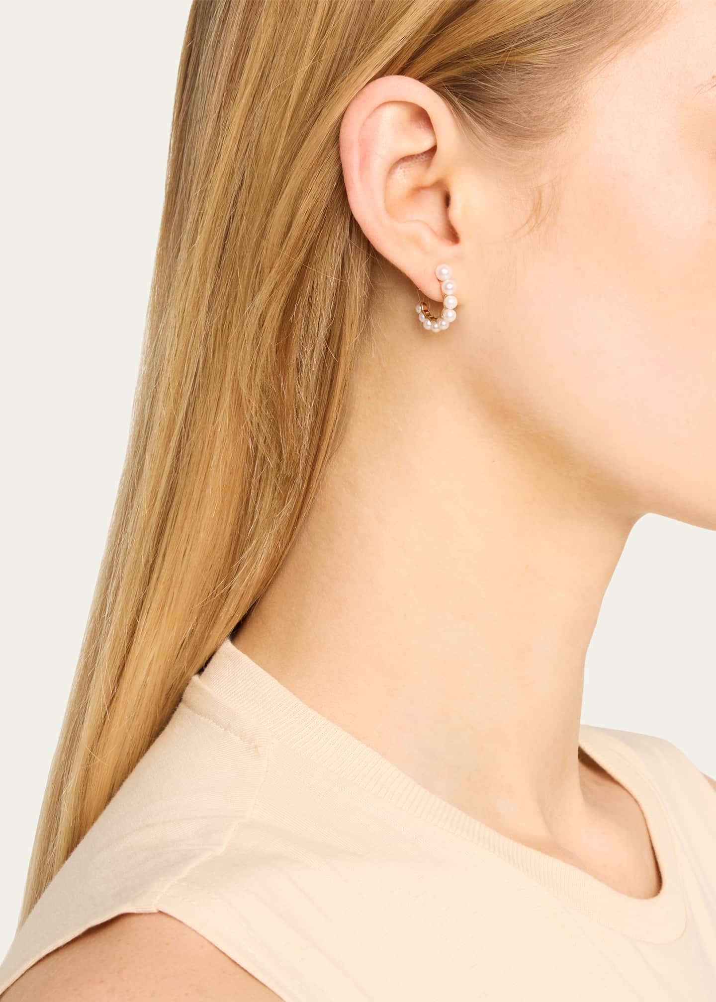 Sophie Bille Brahe Petit Boucle de Perle Earring, Single Image 2 of 4