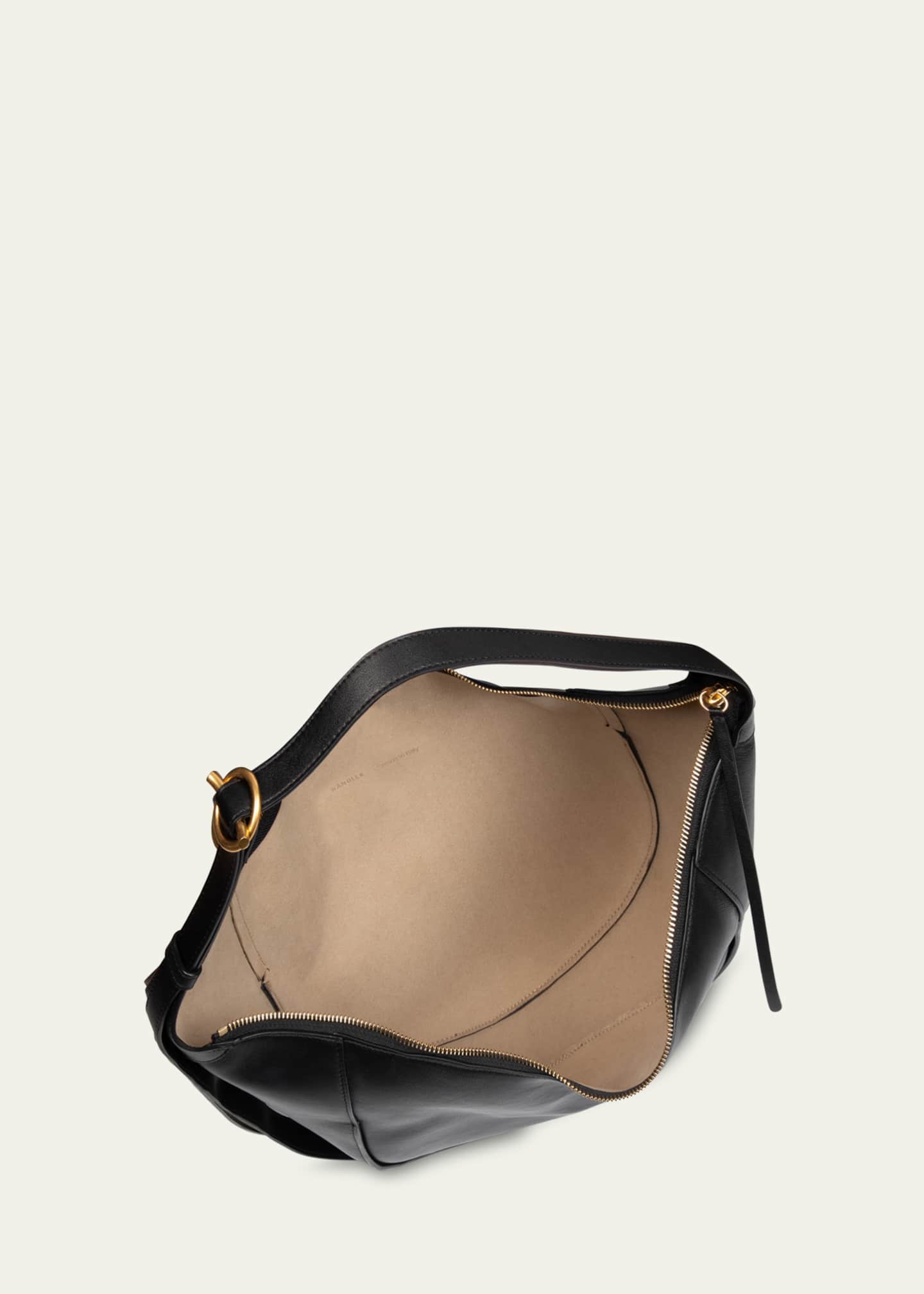 Wandler Maggie Zip Leather Hobo Bag Image 4 of 4