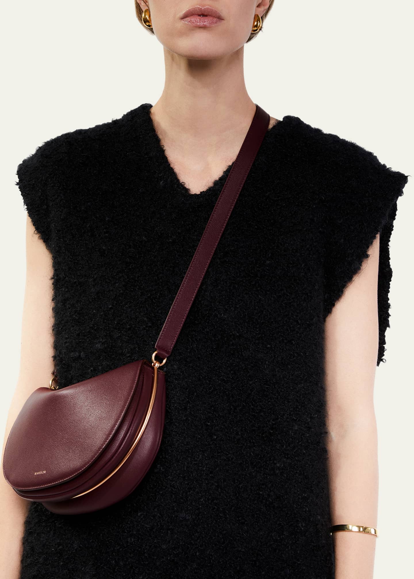 Wandler Kate Flap Leather Crossbody Bag Image 2 of 4