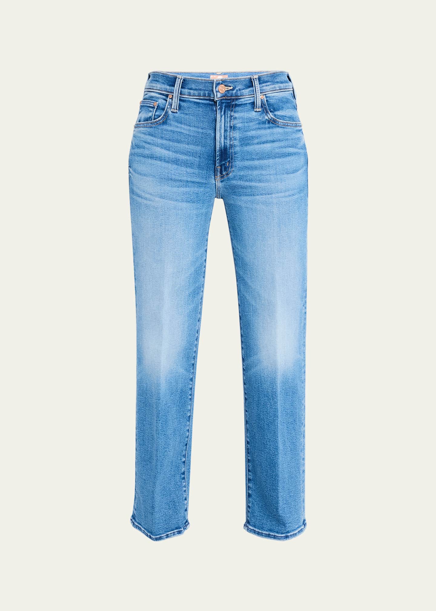 MOTHER The Mid-Rise Rambler Zip Ankle Jeans Image 1 of 5
