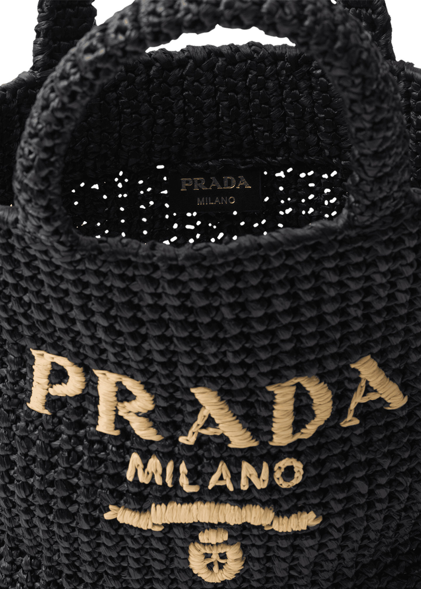 Prada Small Crochet Tote Bag Image 3 of 3