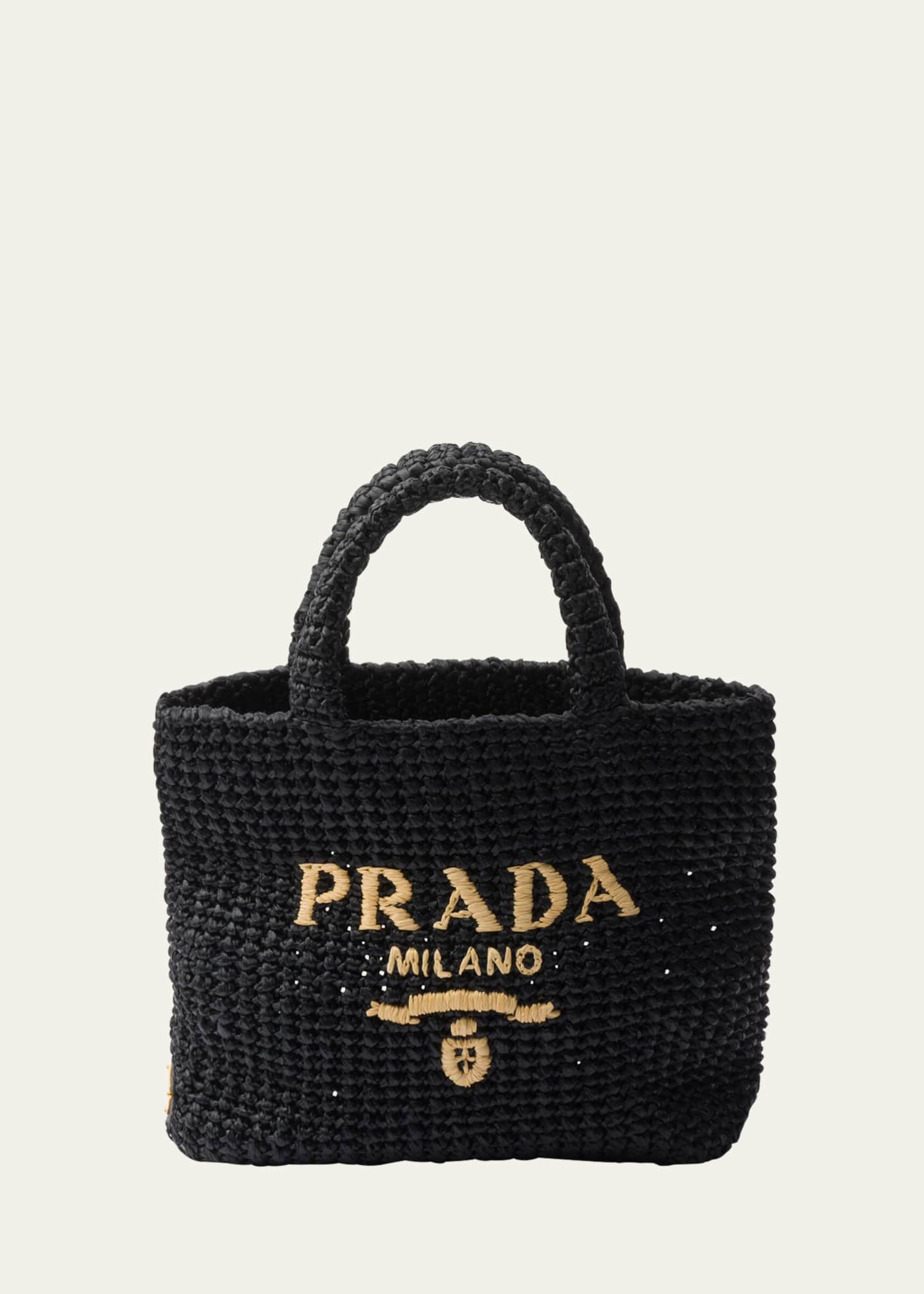 Prada Small Crochet Tote Bag Image 1 of 3