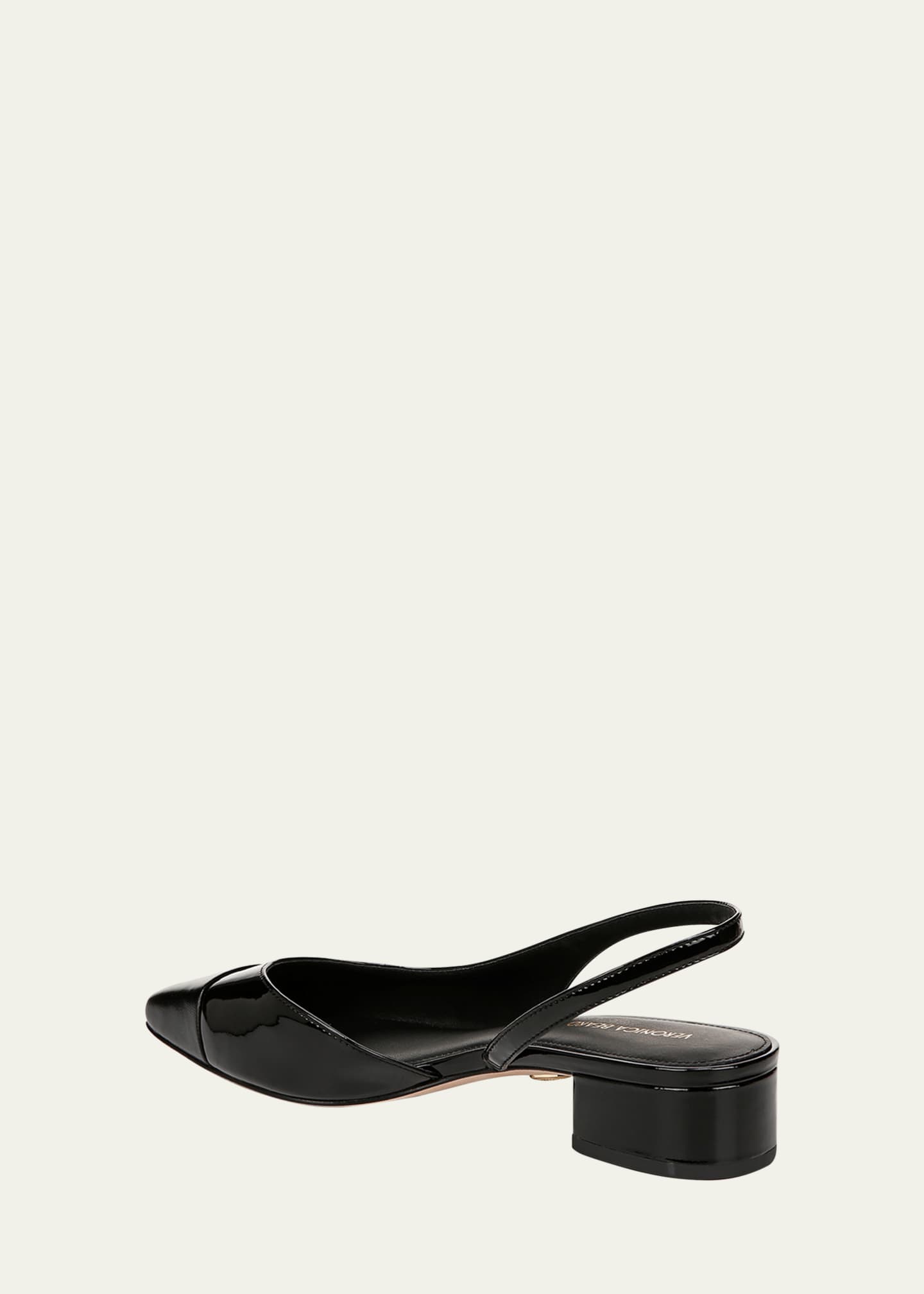Veronica Beard Cecile Mixed Leather Slingback Flats Bergdorf Goodman