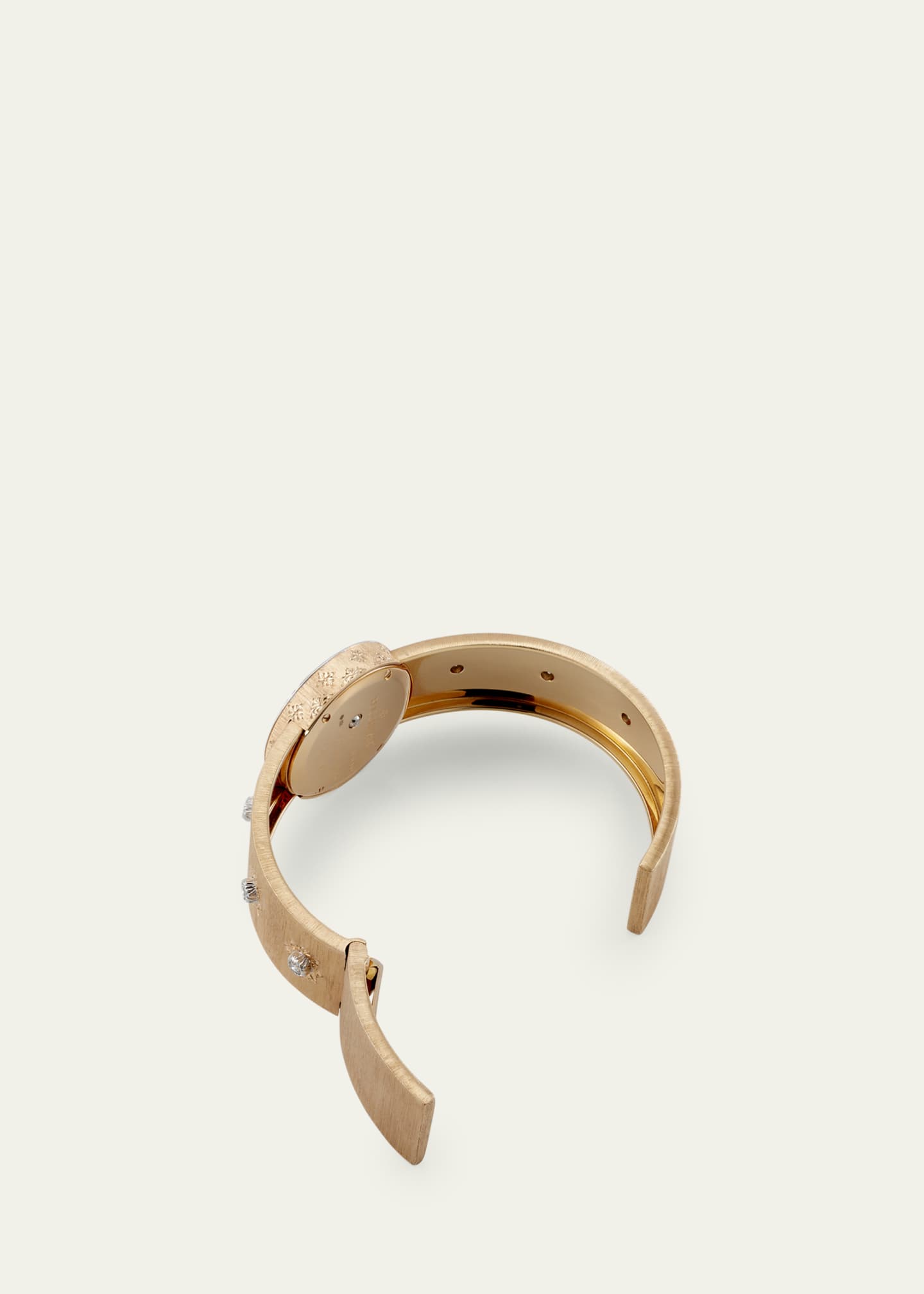 Buccellati Macri 18K Pink Gold Diamond and Tiger's Eye Watch Image 4 of 4