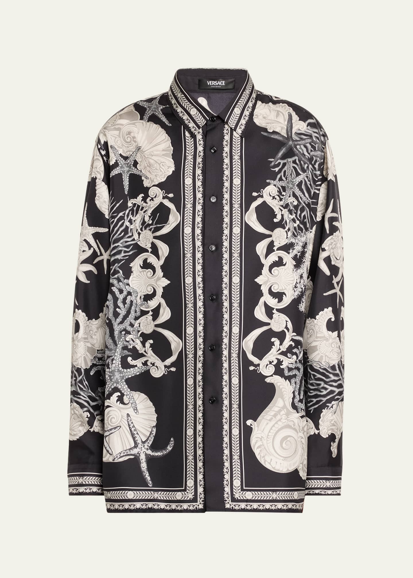 Versace collection silk shirt cheap