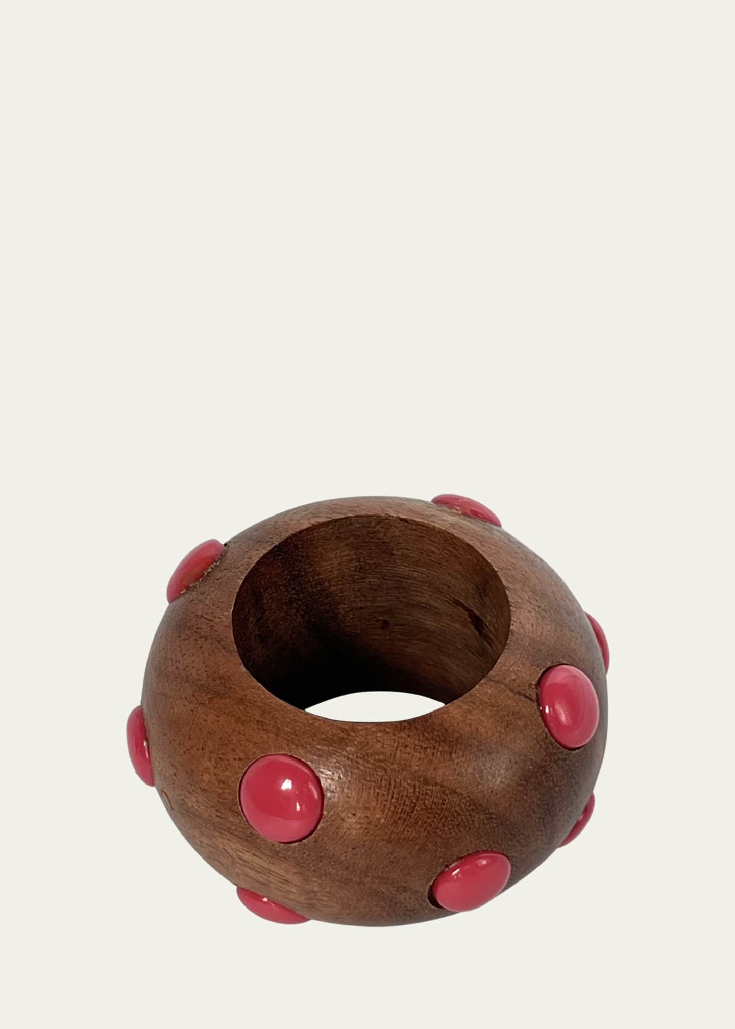Von Gern Home Candy Dots Red Napkin Ring