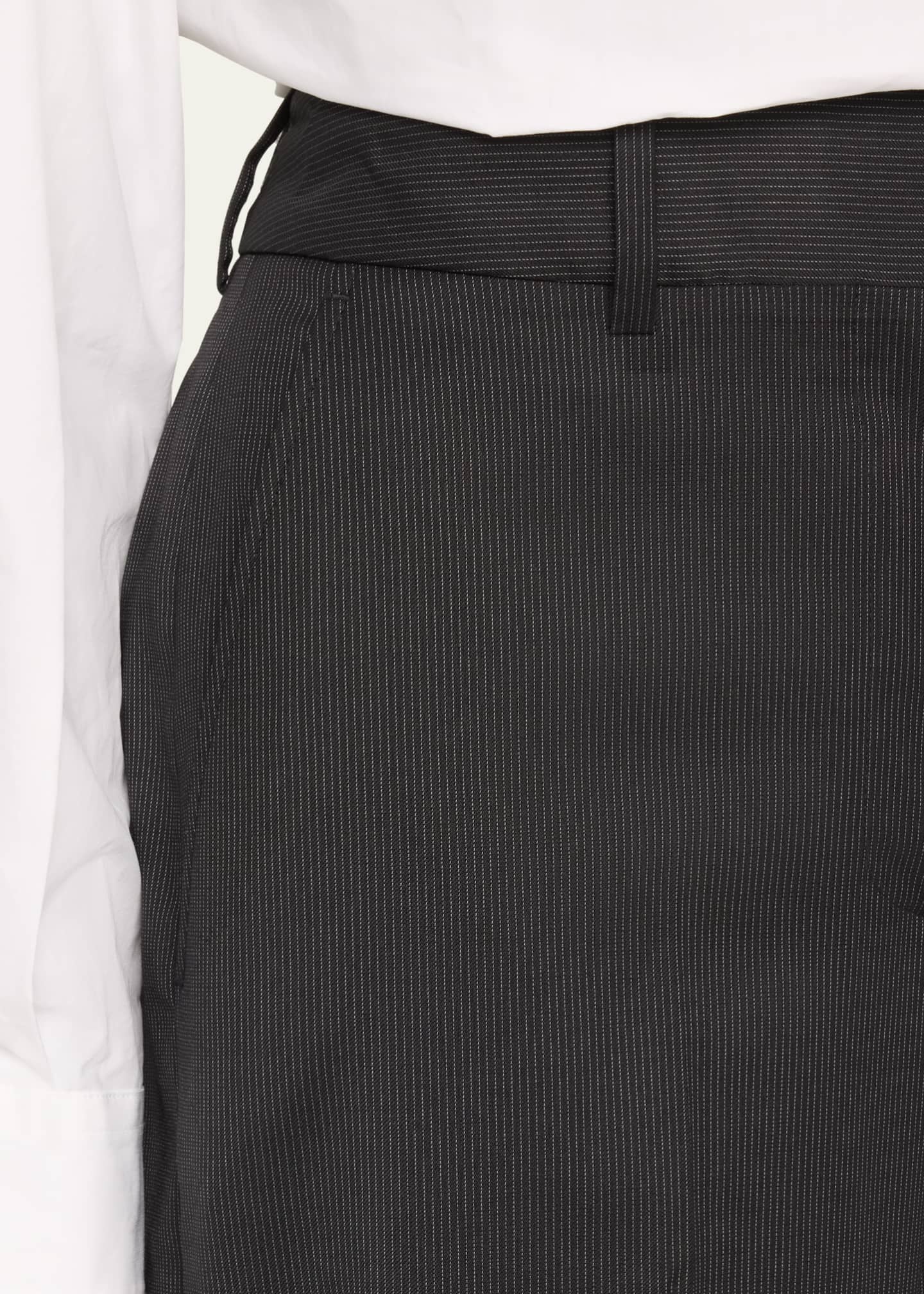 Officine Generale Rosa Pinstripe Italian Wool Pants Image 5 of 5