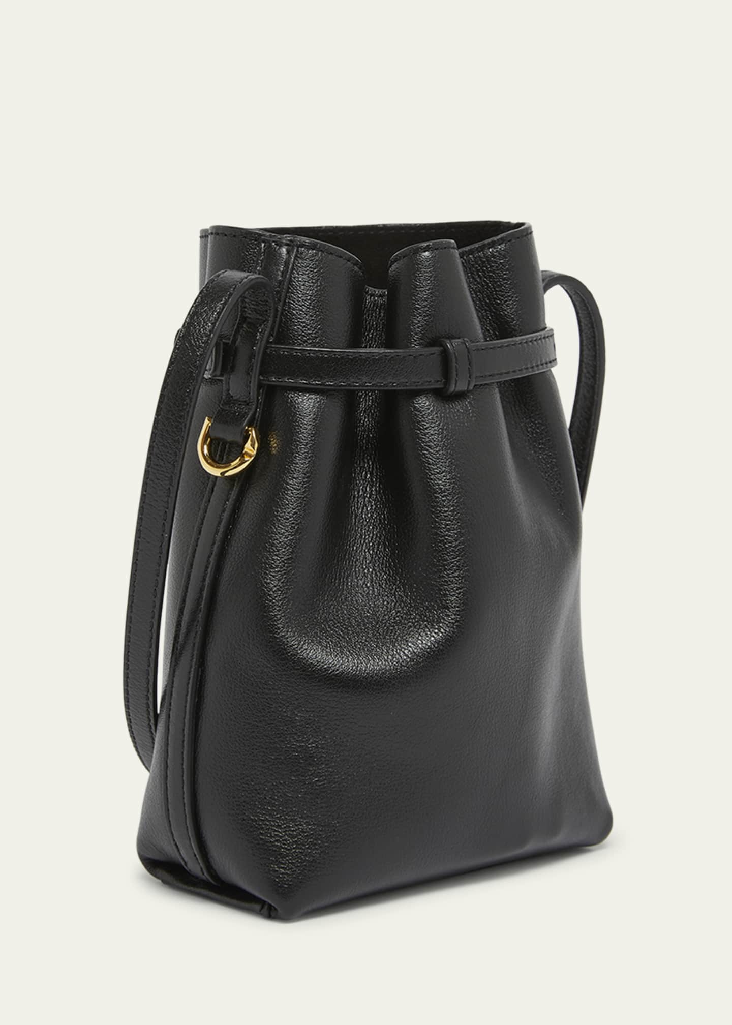 Givenchy Voyou Phone Pouch Bucket Bag in Shiny Tumbled Leather Image 3 of 5