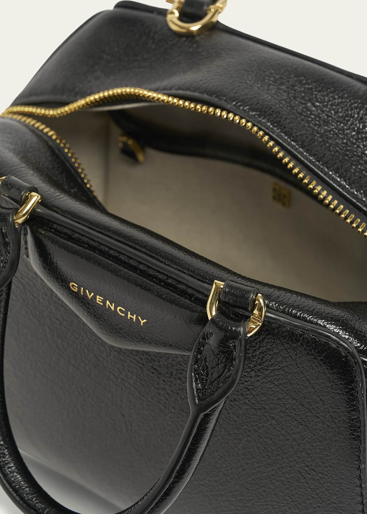 Givenchy Antigona Cube Nano Top-Handle Bag in Shiny Tumbled Leather Image 4 of 5