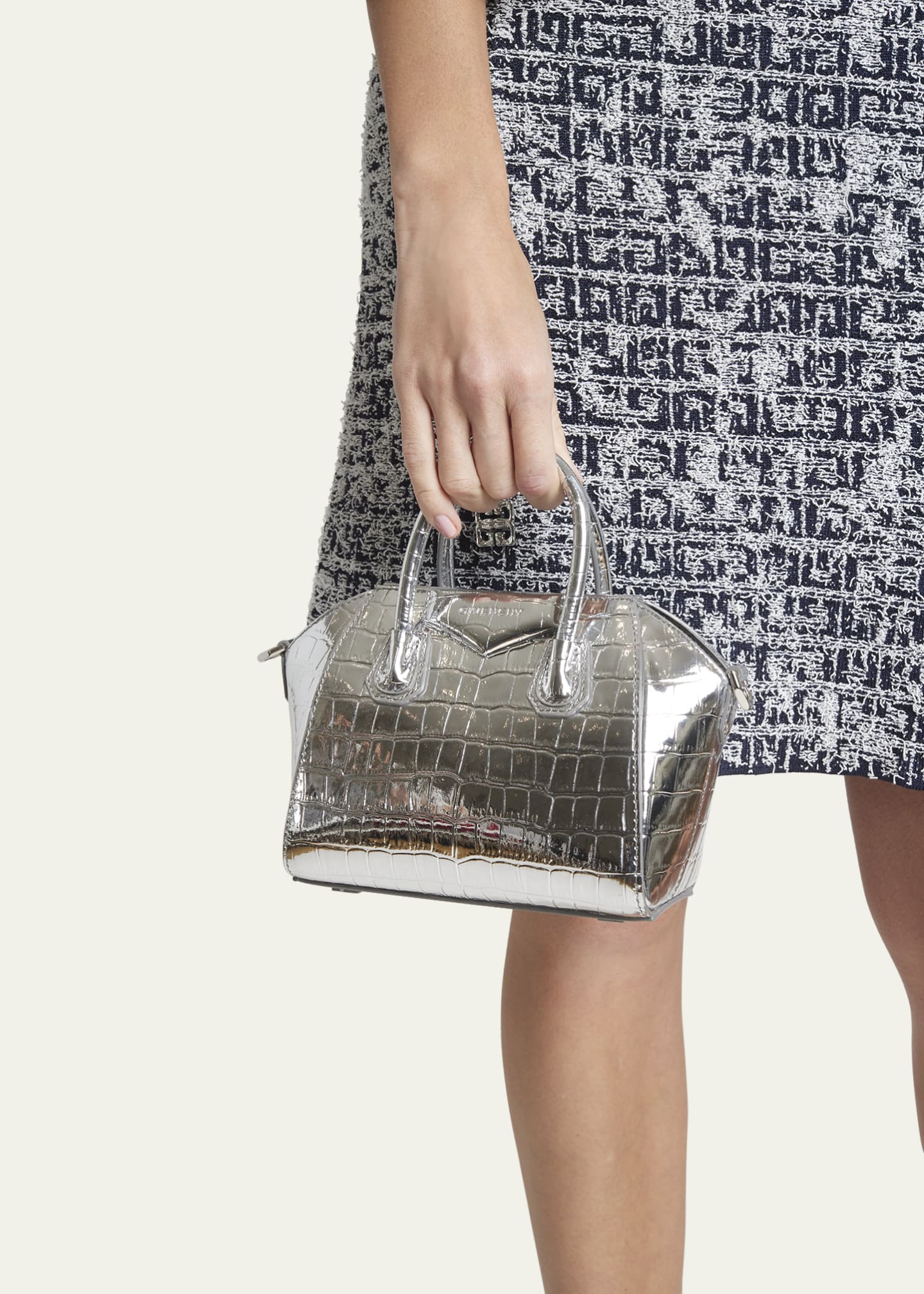 Silver givenchy antigona top
