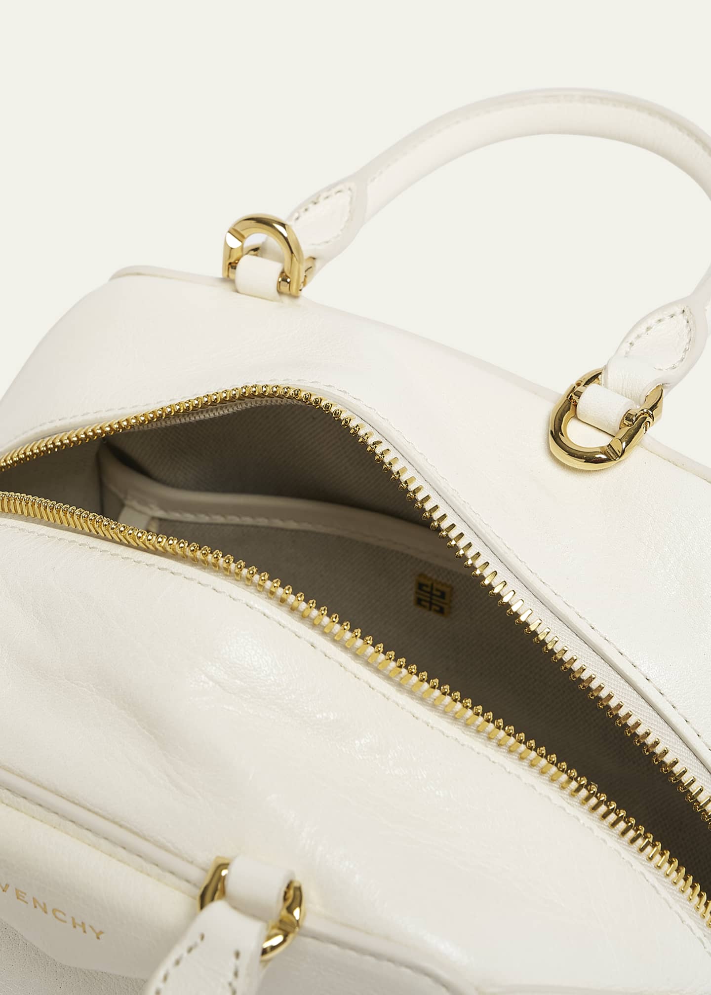 Givenchy Antigona Cube Mini Top-Handle Bag in Shiny Tumbled Leather Image 4 of 5