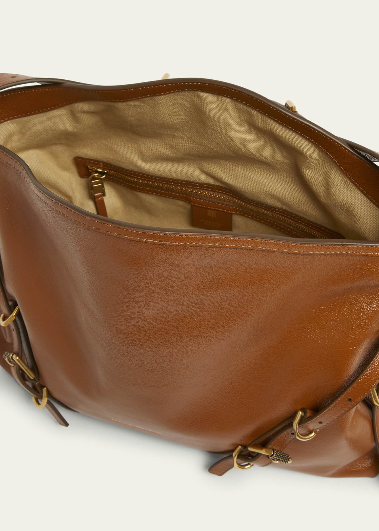 Givenchy Voyou Medium Shoulder Bag in Shiny Tumbled Leather Image 4 of 5