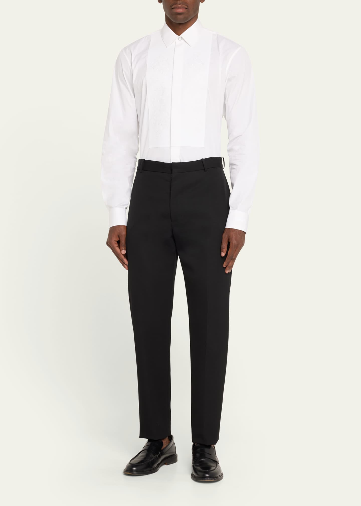 Versace Men's Button-Down Shirt with Baroque Bib Image 2 of 5