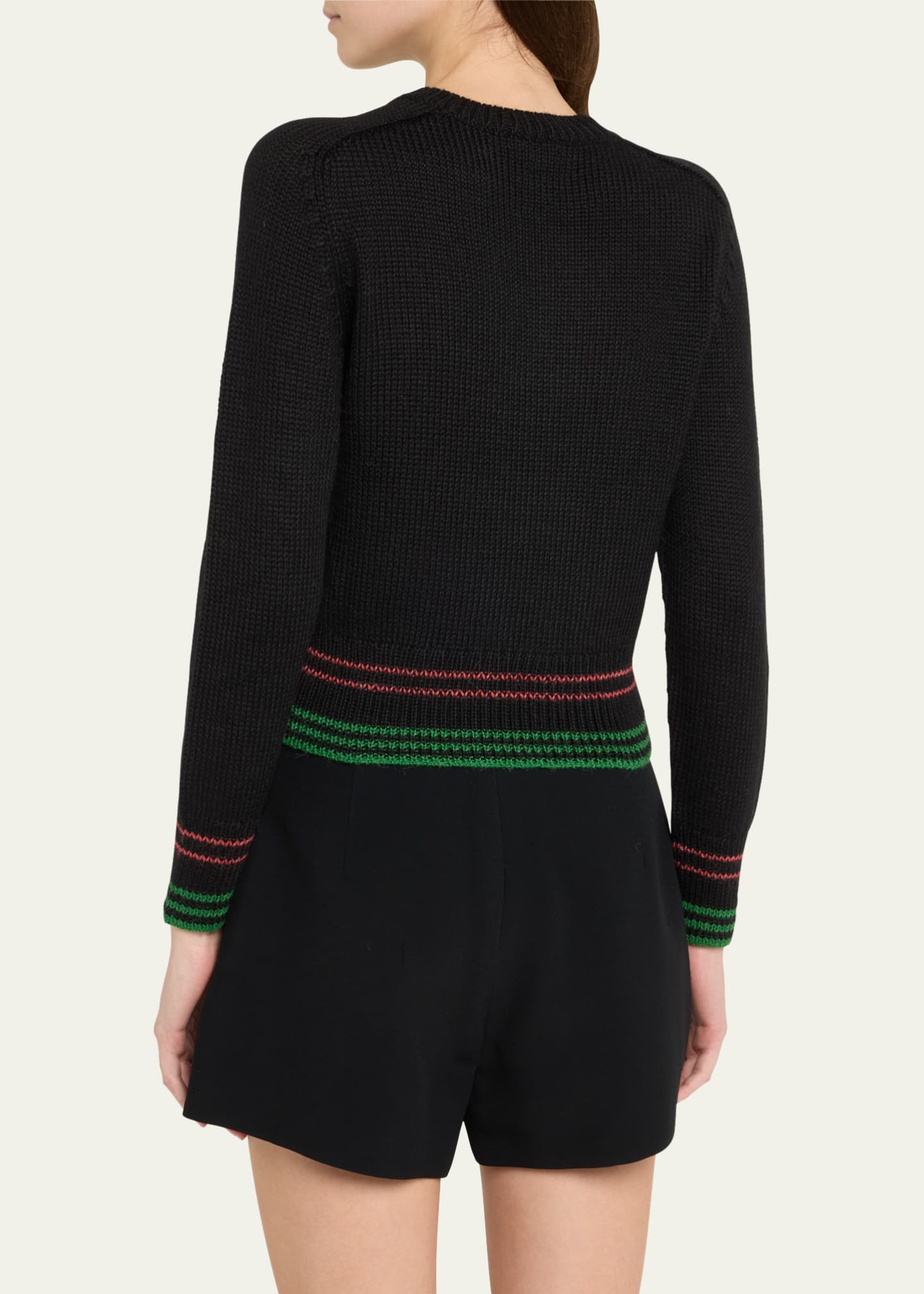 Bode Ski Run Embroidered Alpaca Sweater Image 3 of 5