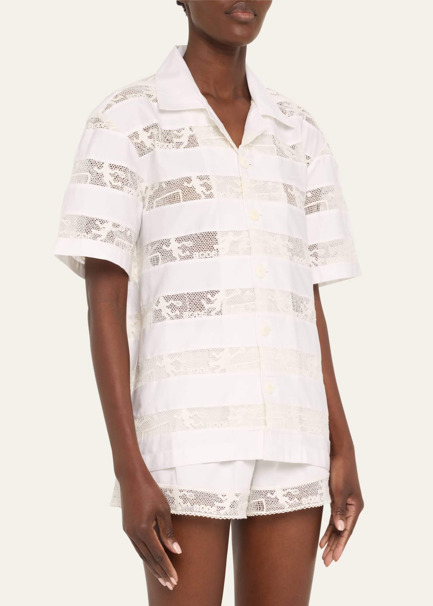 Tennis Lace Shirt - Thumbnail 4