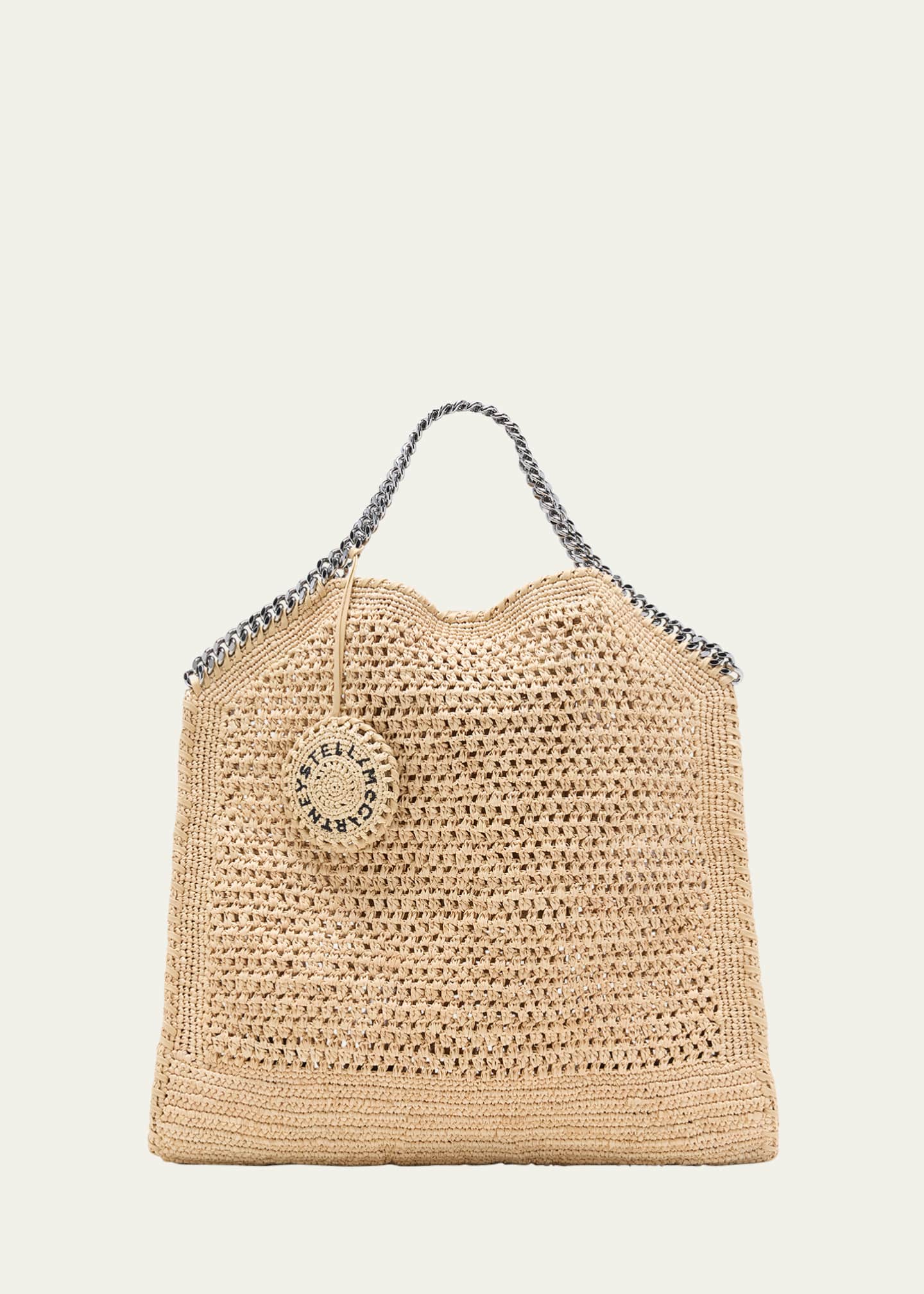 Stella McCartney Falabella Small Eco Crochet Raffia Tote Bag - Bergdorf  Goodman