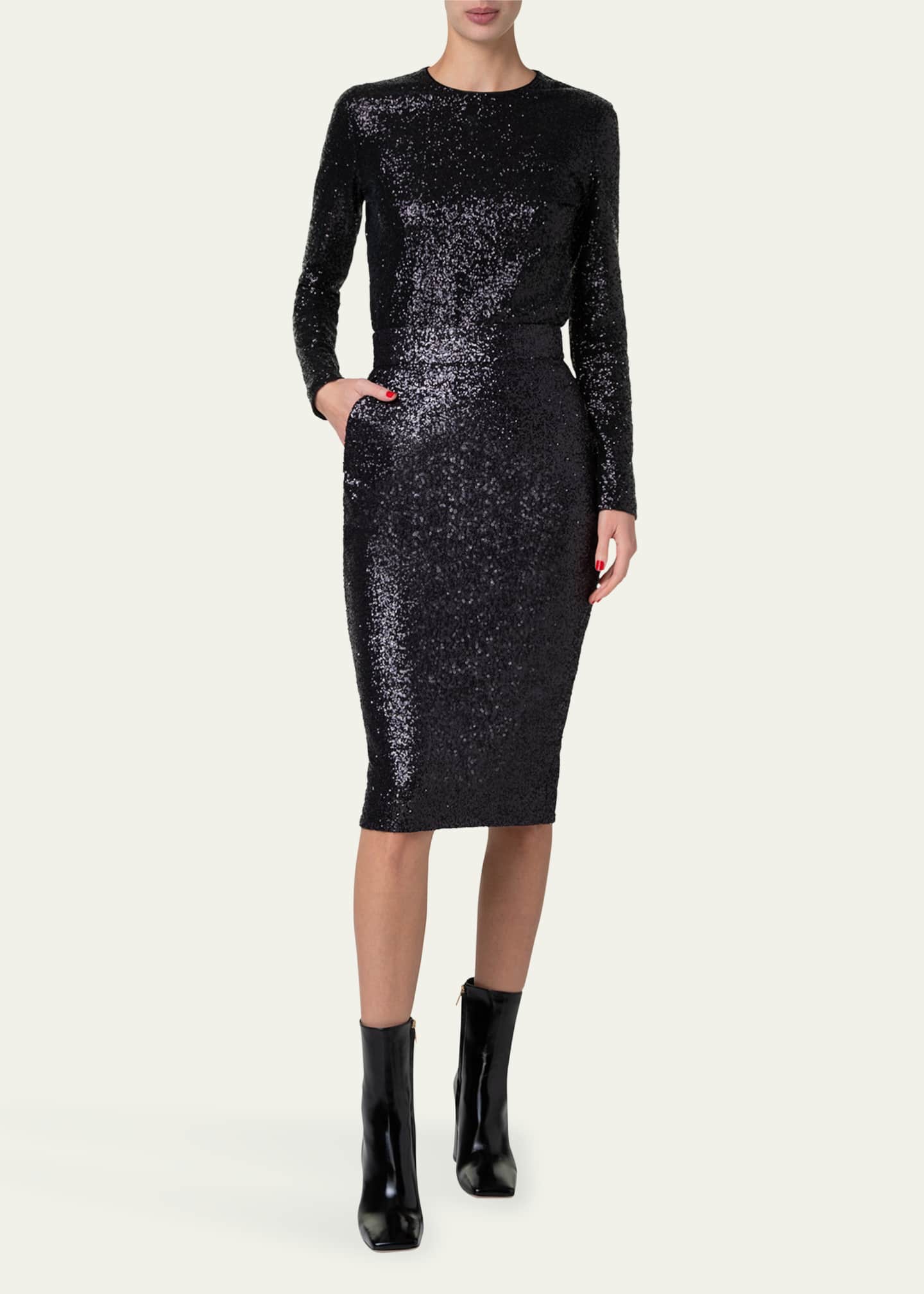 Sequin jersey skirt hot sale
