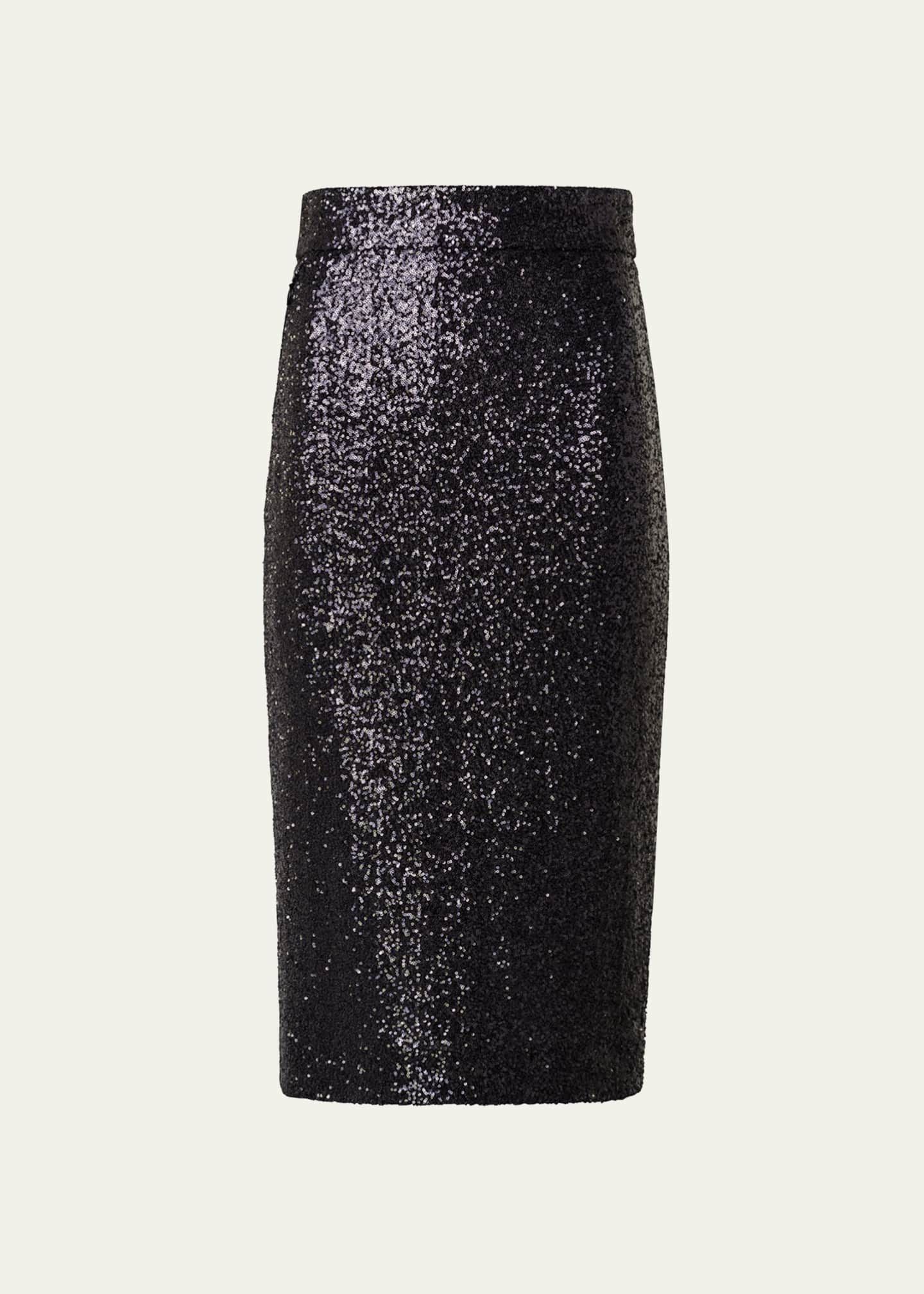 Akris Sequin Jersey Pencil Skirt Image 1 of 5