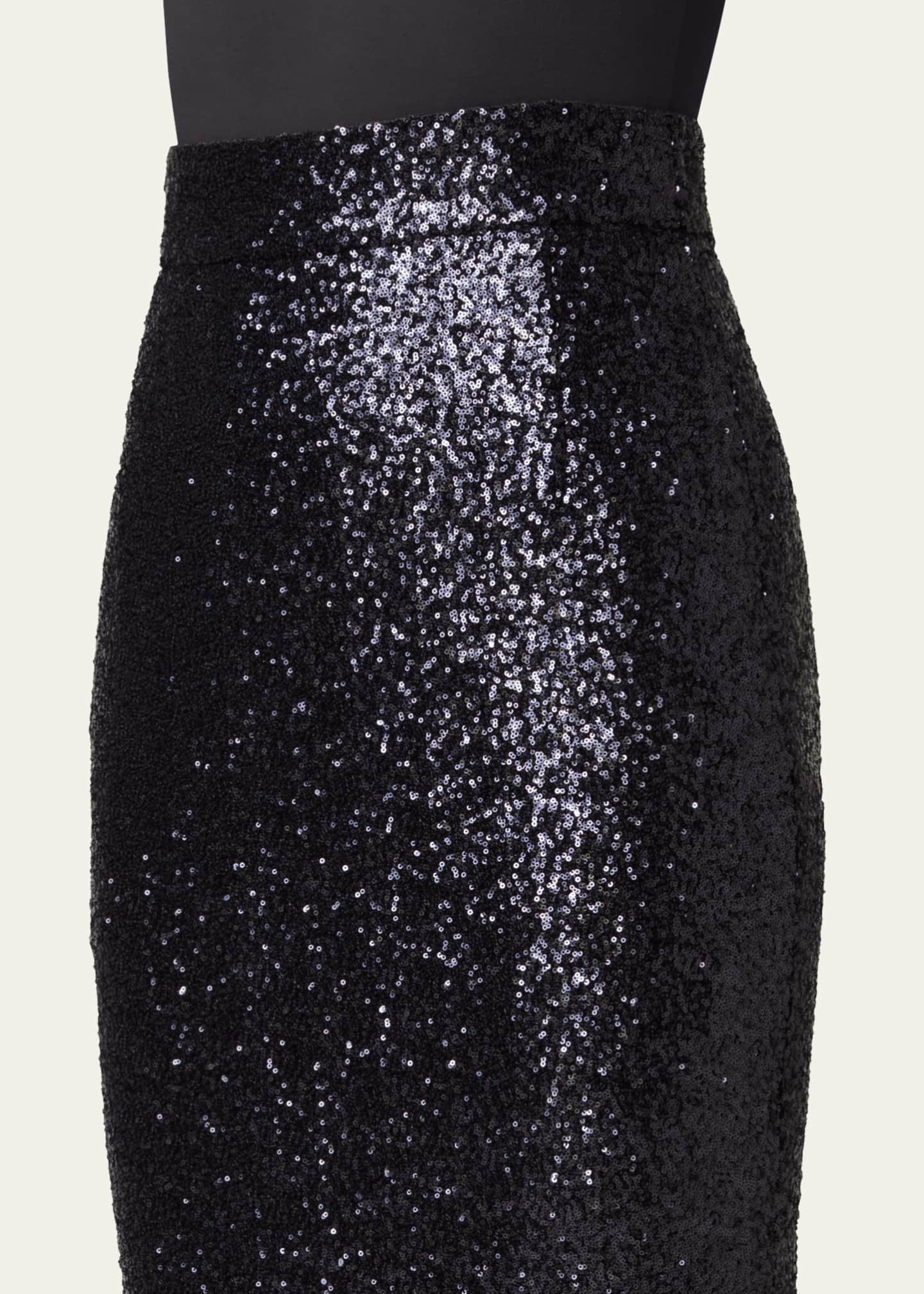 Akris Sequin Jersey Pencil Skirt Image 5 of 5