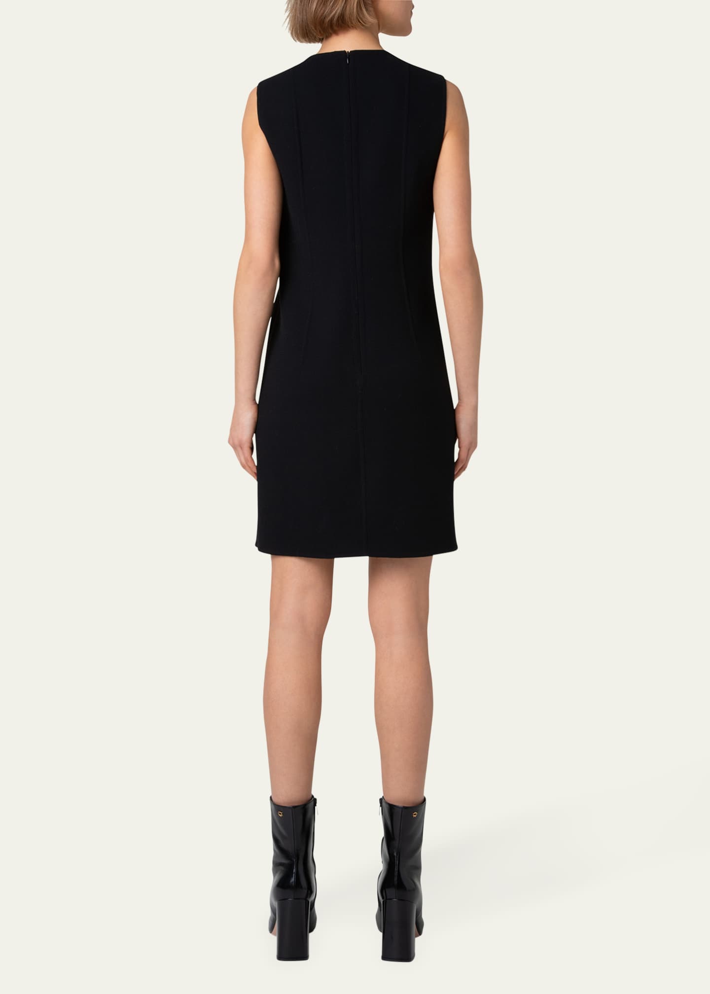 Akris Wool Crepe Mini Dress Image 3 of 5