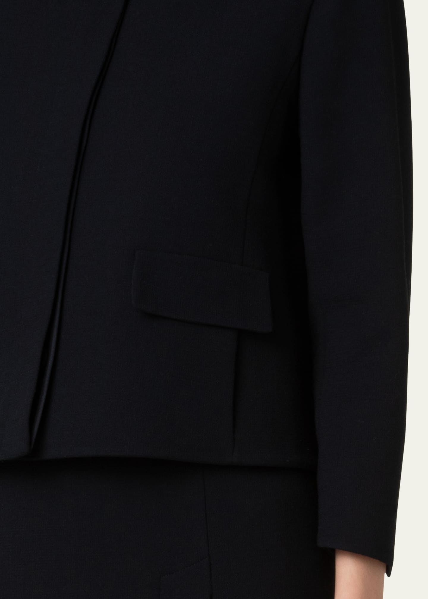Akris Timo Wool Crepe Short Jacket Image 5 of 5