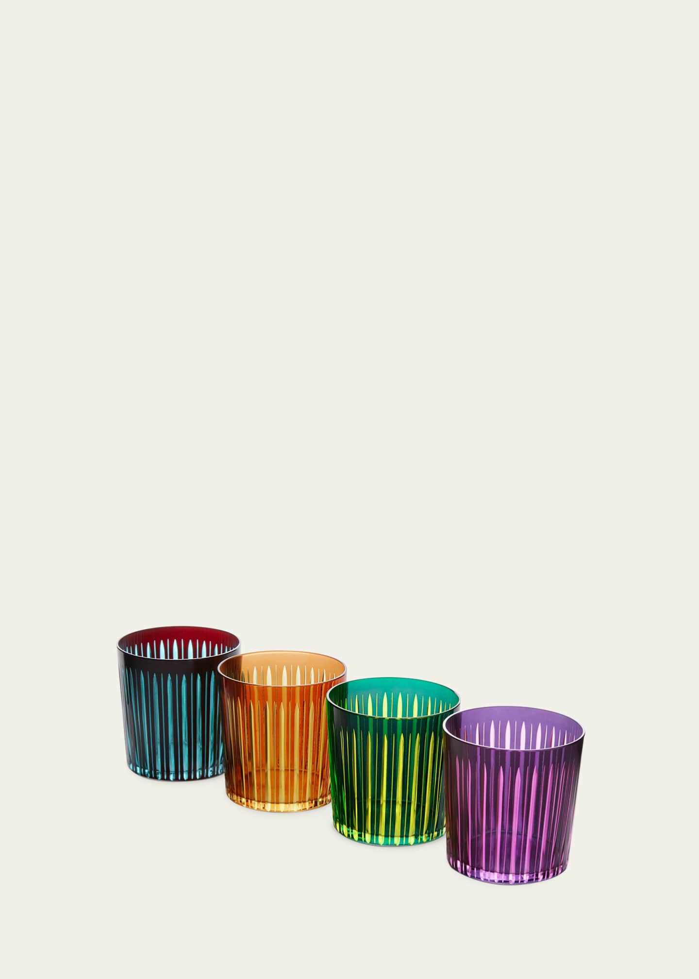L'Objet Prism Double Old Fashioned Glasses, Set of 4 Image 2 of 3